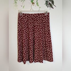 Gilli Floral Burgundy Skirt
